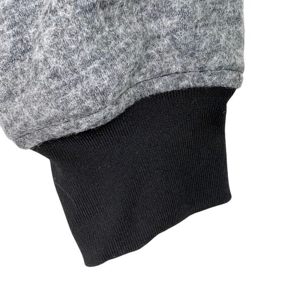 New WESCÂ Men US Men XL /WomenâXXL Wool Bomber Gray Black Jacket $225 - Picture 12 of 12